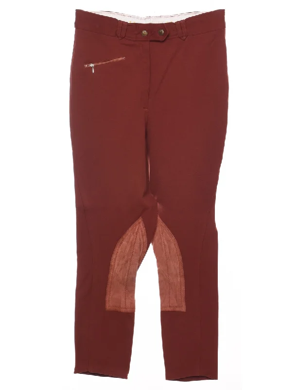 Maroon Jodhpur Trousers - W28 L25