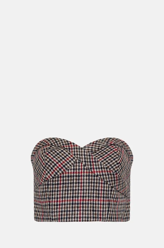 Scottie Top Clarence Houndstooth