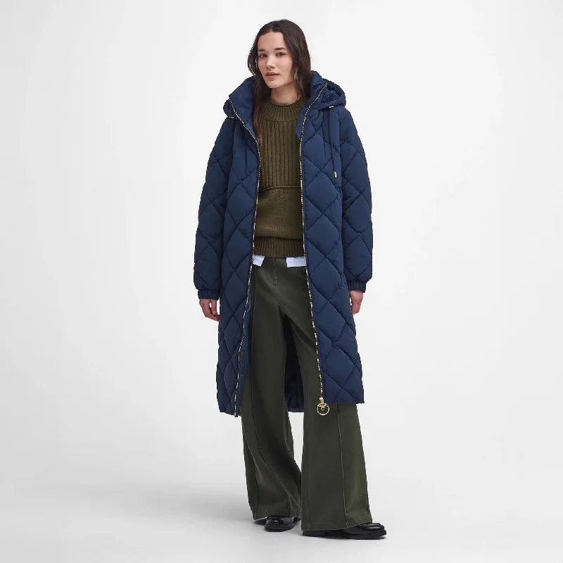 Kirkton Longline Puffer Jacket Navy/Classic