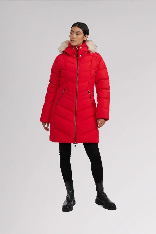 January Women's Quilted Puffer w/ Faux Fur