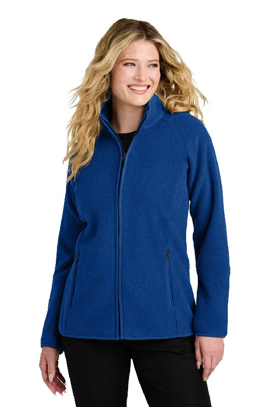 Port Authority Womens C-FREE Raglan Pill Resistant Fleece Full Zip Jacket - True Royal Blue - New