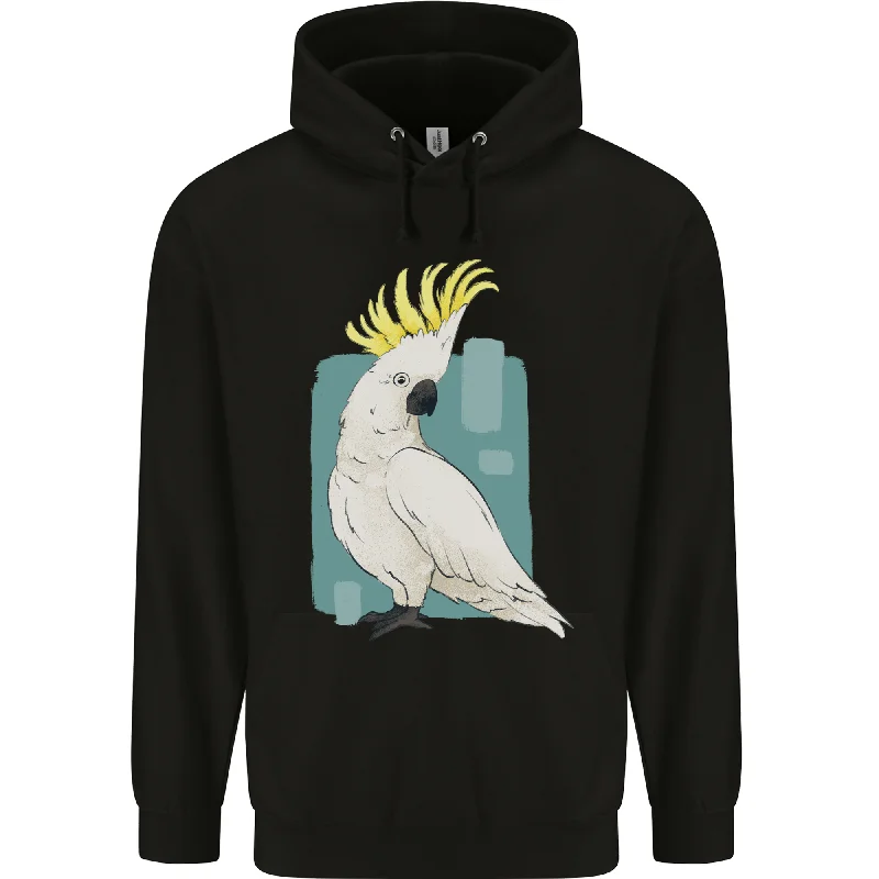 A Cockatoo Mens 80% Cotton Hoodie