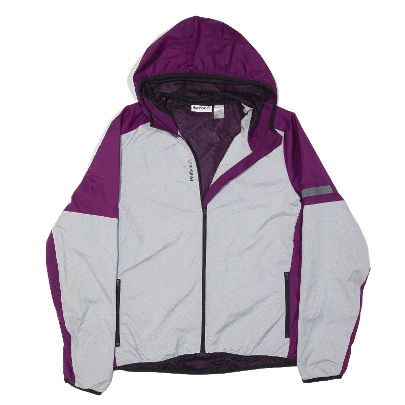 REEBOK Rain Jacket Purple Womens L