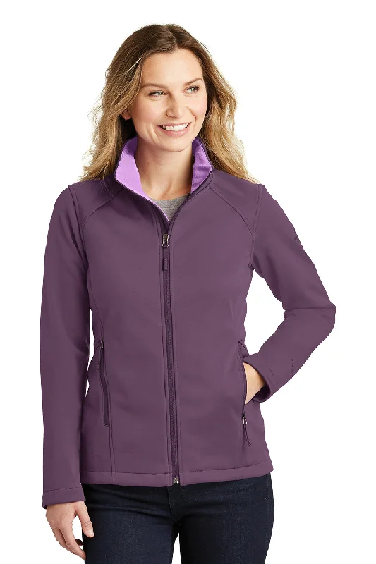 The North Face Womens Ridgeline Wind & Water Resistant Full Zip Jacket - Blackberry Wine Purple - Closeout