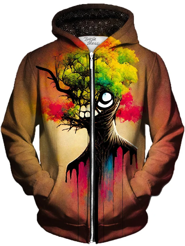 Hollow Reality Unisex Zip-Up Hoodie