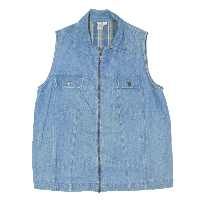 ZERO TO NINE Denim Gilet Blue Womens L