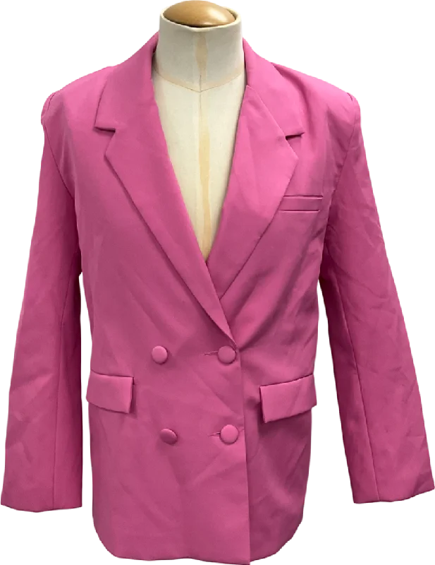 SLA the label Pink Oversized Blazer UK M