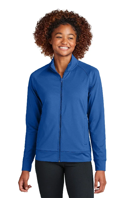 Sport-Tek Womens Sport-Wick Moisture Wicking Full Zip Cadet Jacket - True Royal Blue - New