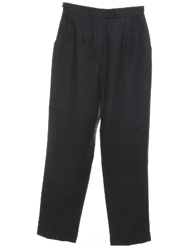 Black Tapered Trousers - W28 L30