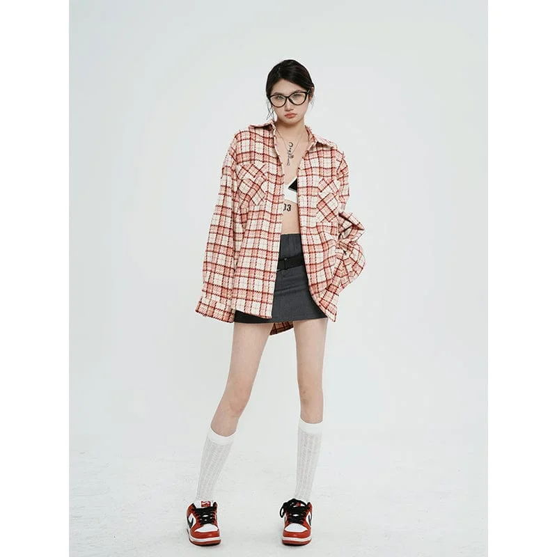 RTK (W) No. 3081 PLAID SHIRT JK