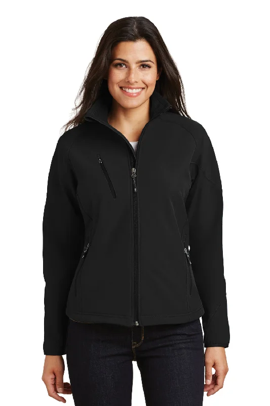 Port Authority Womens Wind & Water Resistant Full Zip Jacket - Black