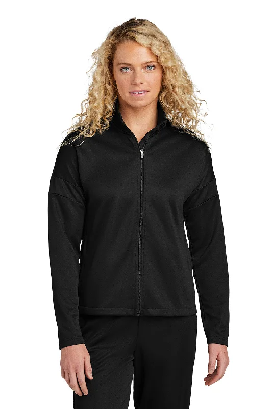 Sport-Tek Womens Moisture Wicking Travel Full Zip Jacket - Black - New