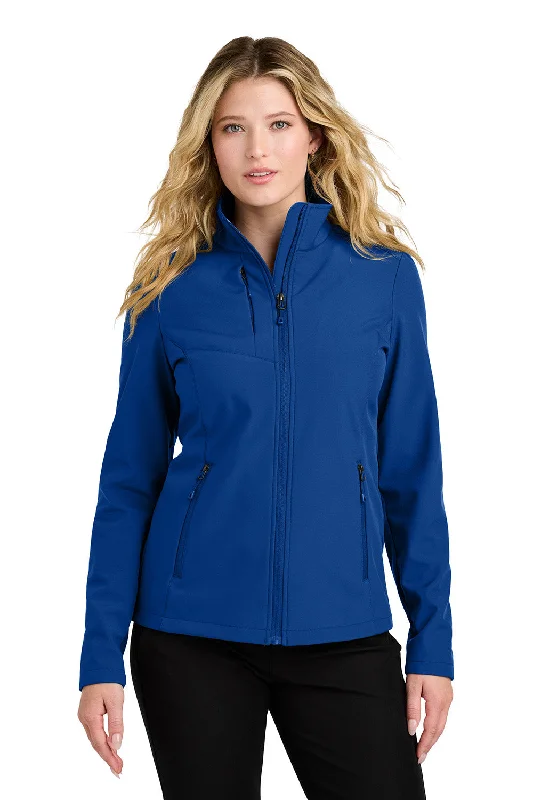 Port Authority Womens C-FREE Core Water Resistant Soft Shell Full Zip Jacket - True Royal Blue - New