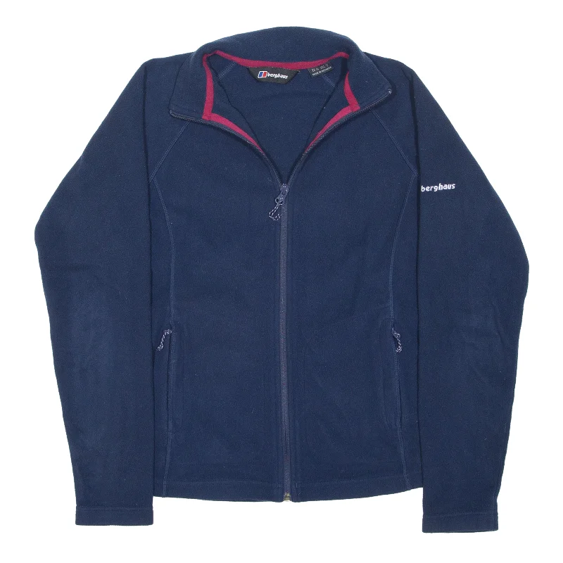 BERGHAUS Fleece Jacket Blue Womens UK 8