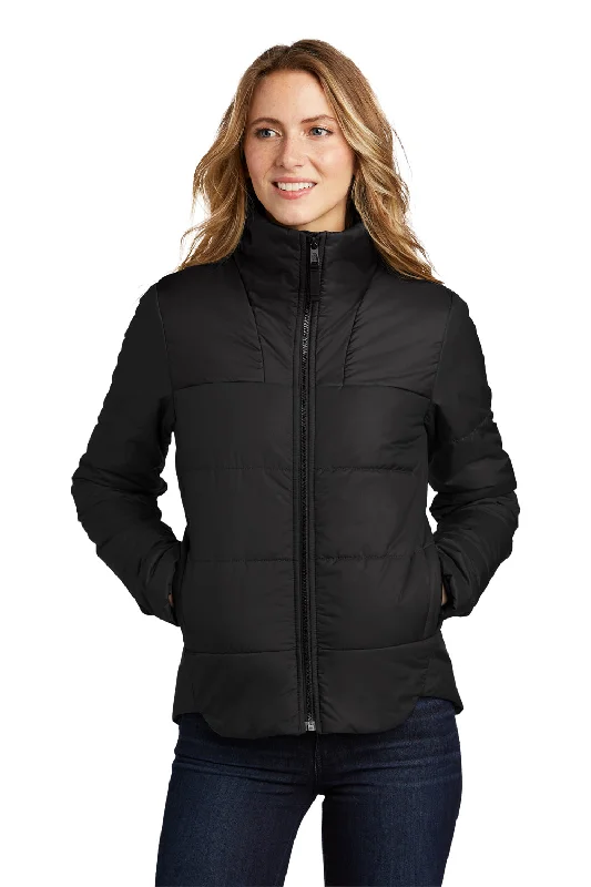 The North Face Womens Water Resistant Everyday Insulated Full Zip Jacket - Black - Closeout