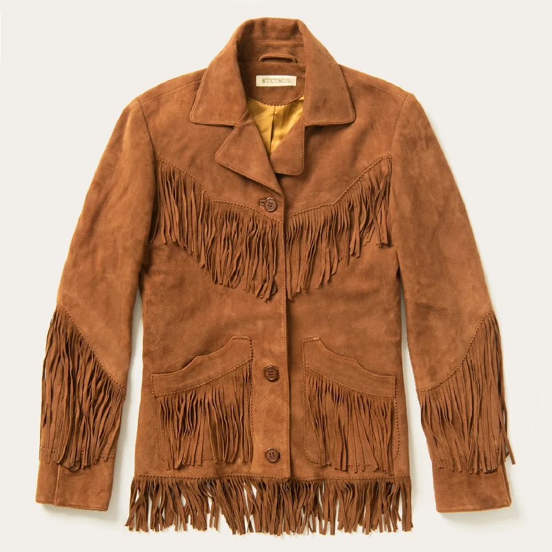 Lamb Suede Fringed Jacket