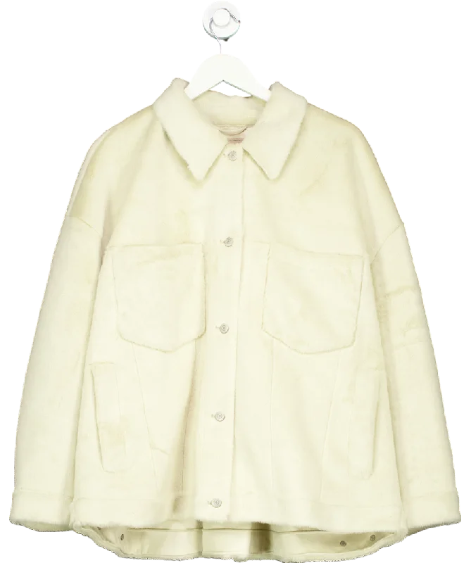 Free People Cream Cozy Opal Swing Jacket UK XL