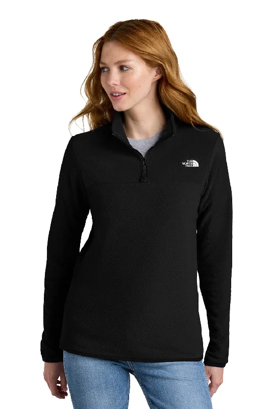 The North Face Womens Glacier Fleece 1/4 Zip Jacket - Black - New