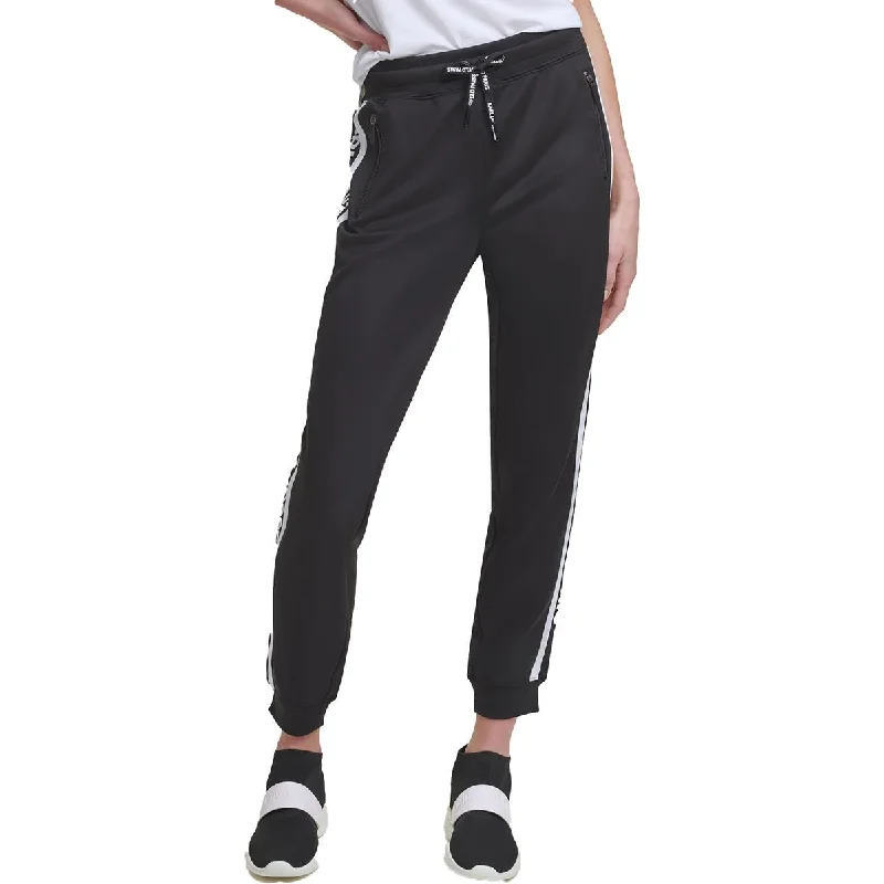 Karl Lagerfeld Paris Womens Sweatpants Fitness Jogger Pants