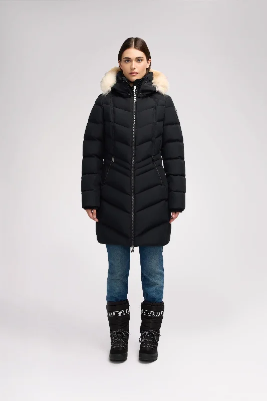 January Women's Quilted Puffer w/ Faux Fur