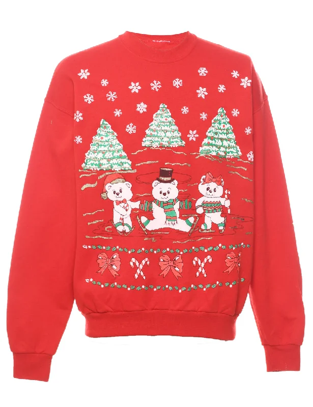 Red Christmas Sweatshirt - XL