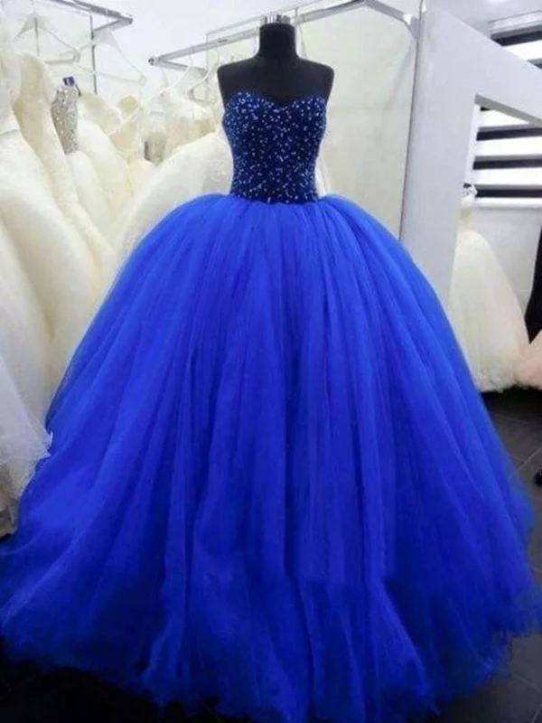 Sweetheart Neck Royal Blue Prom Gown, Royal Blue Prom Dresses, Formal Dresses