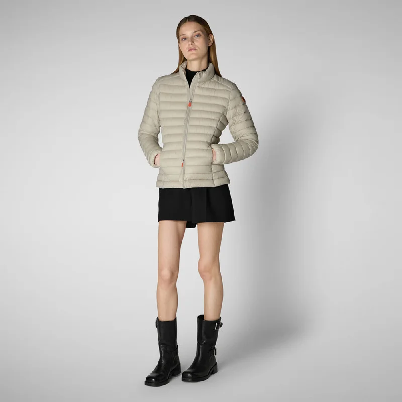 Women's Carly Puffer Jacket in Rainy Beige