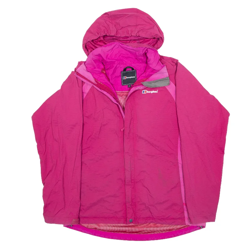 BERGHAUS Rain Jacket Pink Womens L