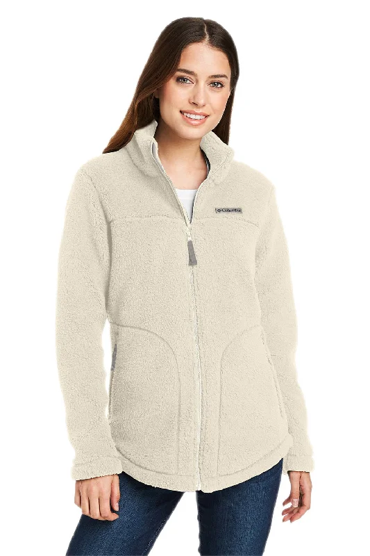 Columbia Womens West Bend Sherpa Fleece Full Zip Jacket - Chalk - Closeout