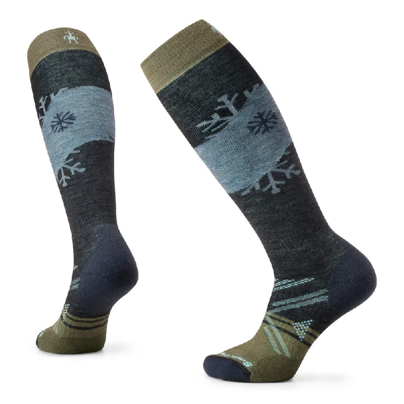 Smartwool Ski Full Cushion Snowpocalypse Pattern Over The Calf Womens Socks 2024